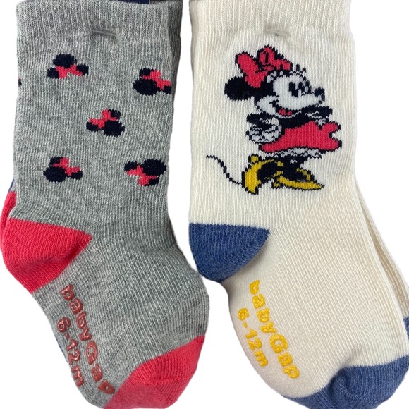 NWT GAP Disney S/4 Pairs Minnie Mouse Socks Size 6-12M - Picture 3 of 6